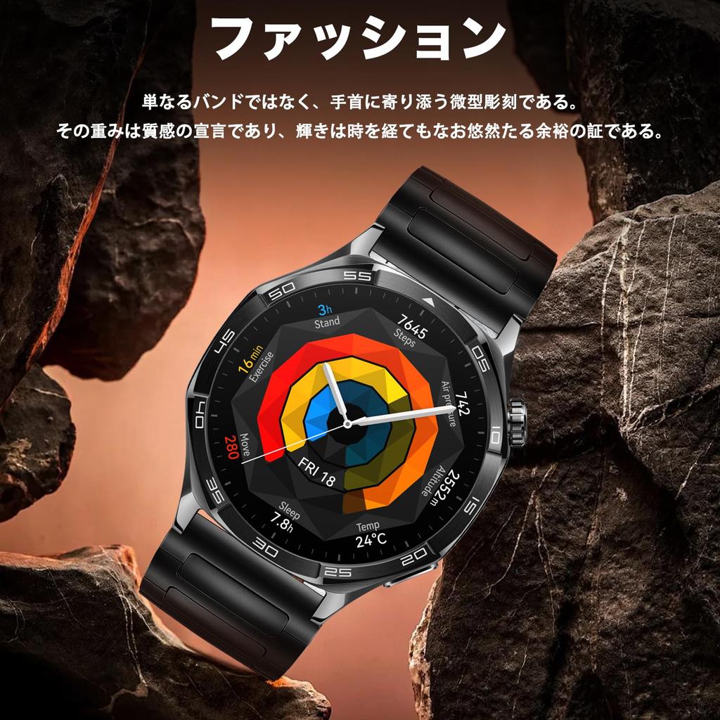 LanQii Stainless Steel Watch Smartwatch Replacement Metal Adjustment Tool Black Band, 18mm, 20mm, 22mm, Band, Strap, Included, (20mm)