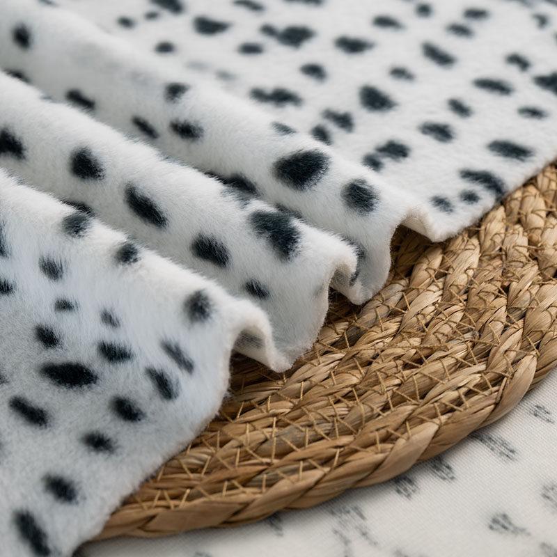 50cm Imitation Leopard Print Pattern Plush Animal Synthetic Fur Fabric for Clothing Background Cloth Carpet Cushion DIY Fabric