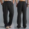 2023 European and American Men's Oversized Casual Pants Linen Breathable Sports Pants Men's