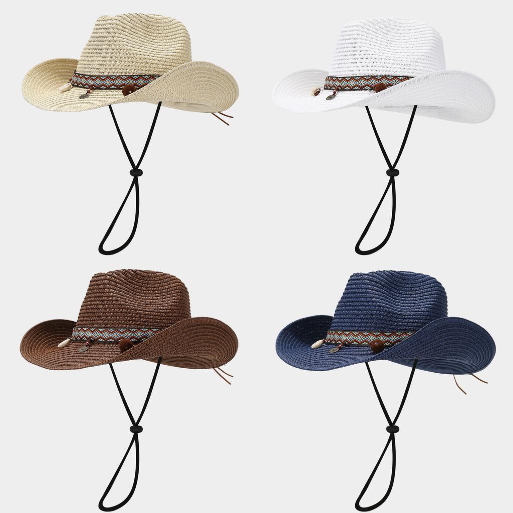 Style Straw Hat For Women Sun Protection Wide Brim Summer Beach Fashion Accessory