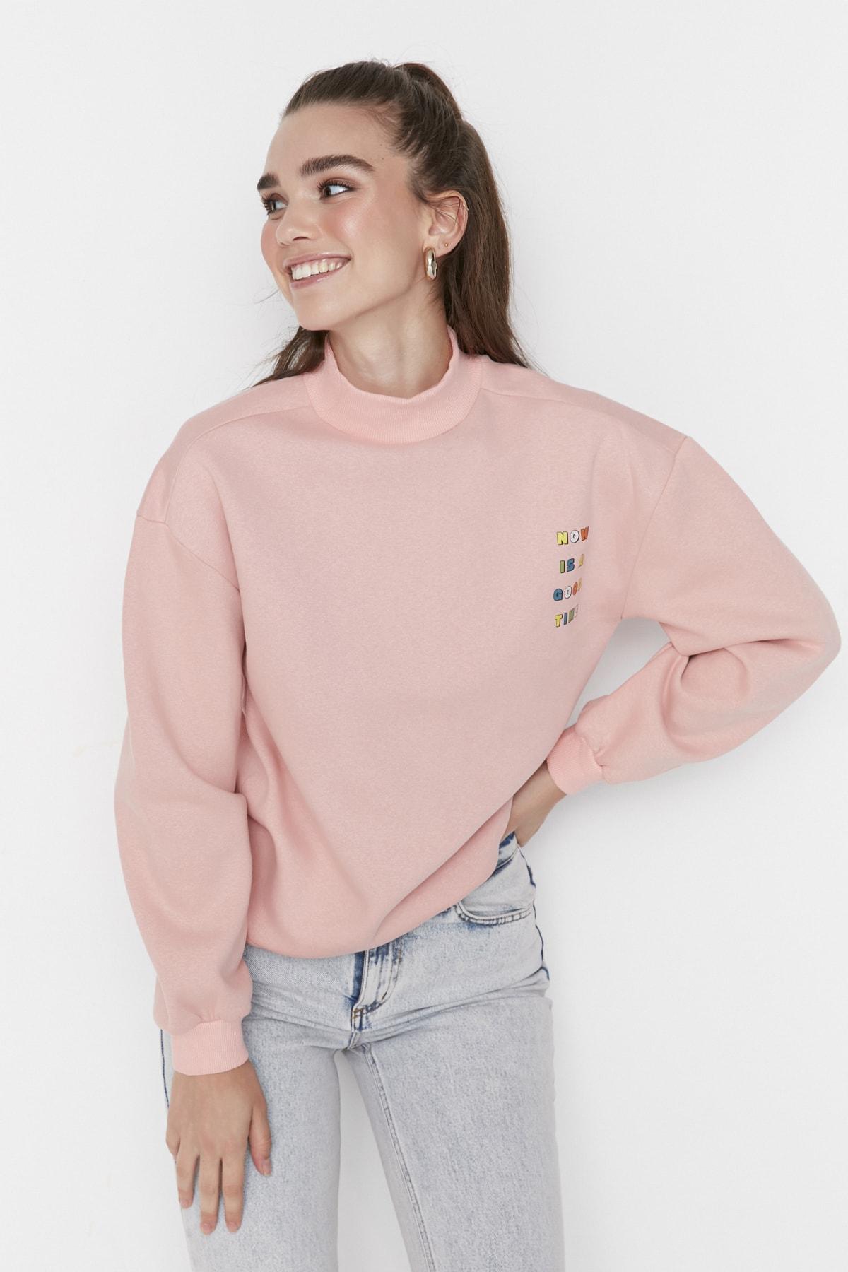 

Толстовка - Розовый - Свободный крой