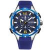 Men'S Watch, Large Dial Multifunctional Calendar Waterproof Silicone Sports Watch 2161