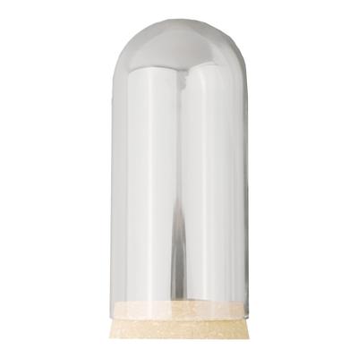 Transparent Glas Växt Blomma Leksak Display Klocka Bell Jar Kupol Träbas Bricka