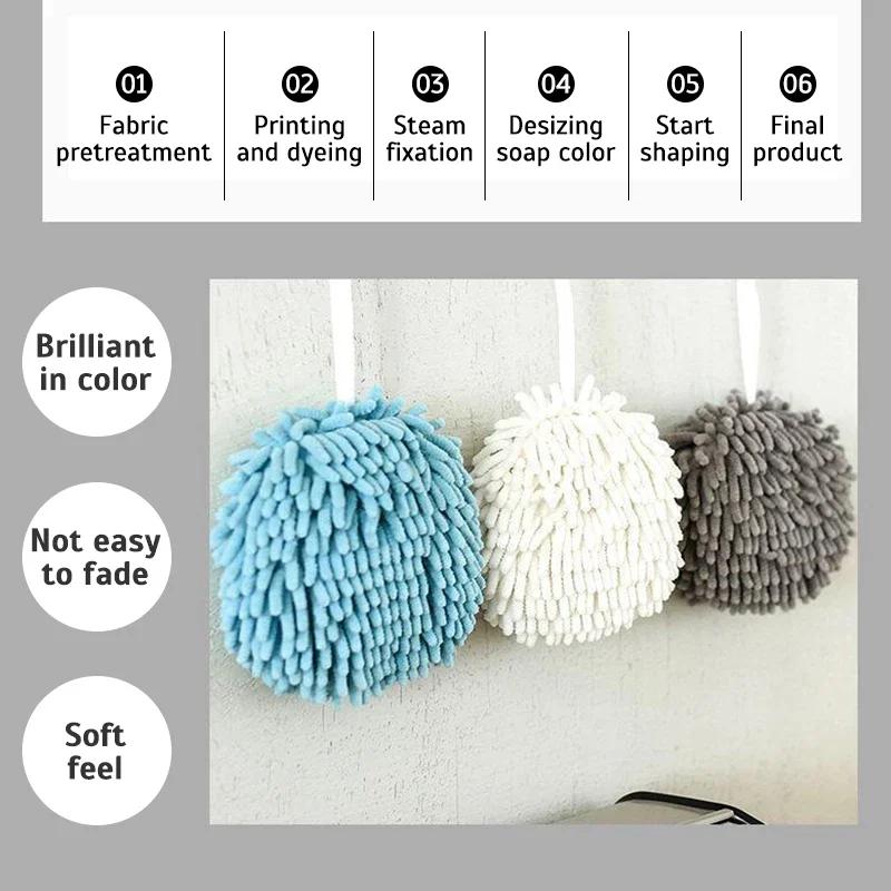 Handtücher für Küche und Bad, Handtuchball mit Aufhängeschlaufen, schnelltrocknend, weich und saugfähig, Mikrofasertuch, nützliche Dinge für zu Hause