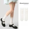 Women's Summer Thin Vertical Stripe Lace Mesh Breathable Pile Socks