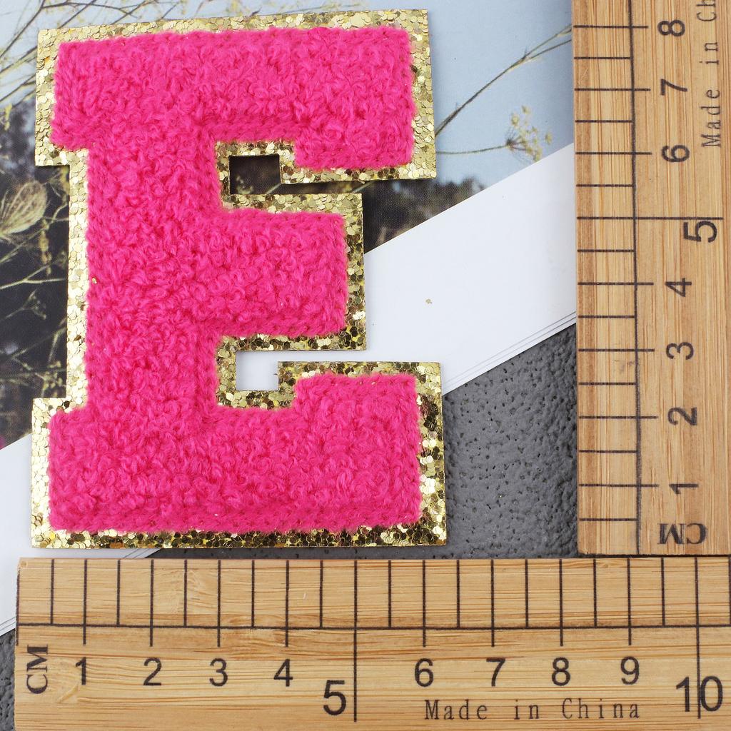 Mixed Color English Alphabet Embroidery Cloth Sticker Digital Towel Embroidery Computer Embroidery Stamp Clothes Smiley Face Patch Sticker