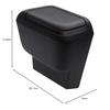 Tsuchiya Yac Car Model Specification Toyota 90 Series Noah Voxy Exclusive Side Box Trash Can for Driver Seat Black 5.2 gallons SY-NV14
