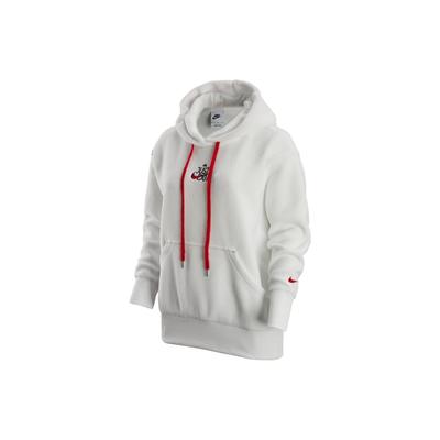 Felpa con Cappuccio e Coulisse con Stampa Logo Donna felpe Bianco FD4068-121