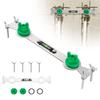 Dual Handle Shower Head Positioning Mixer Valve and Pipe Leveler