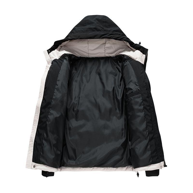 New Solid Stand Collar Male Windbreak Cotton Padded Down Jacket Warm Thick Men Parka Winter Casual Mens Outwear