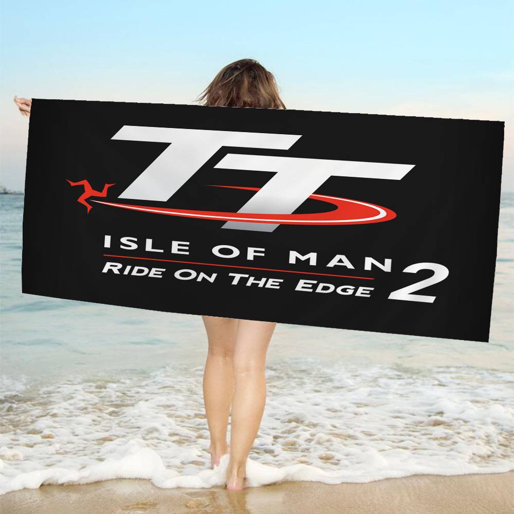 Asciugamano da Spiaggia Anime I-Isle Of Man TT Morbido Assorbente Lavetta Regali per Bambini Viaggio Campeggio Palestra