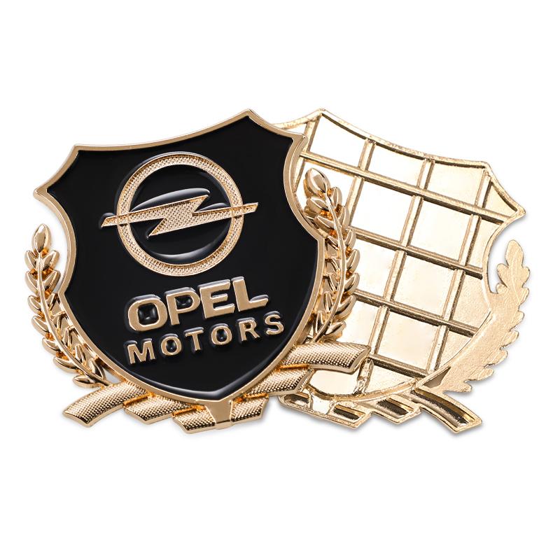 2 Bucăți Autocolant Metalic cu Logo Auto Accesorii Embleme Geam Portbagaj Pentru Opel Astra Grandland Corsa Mokka Frontera Insignia Zafira Vivaro