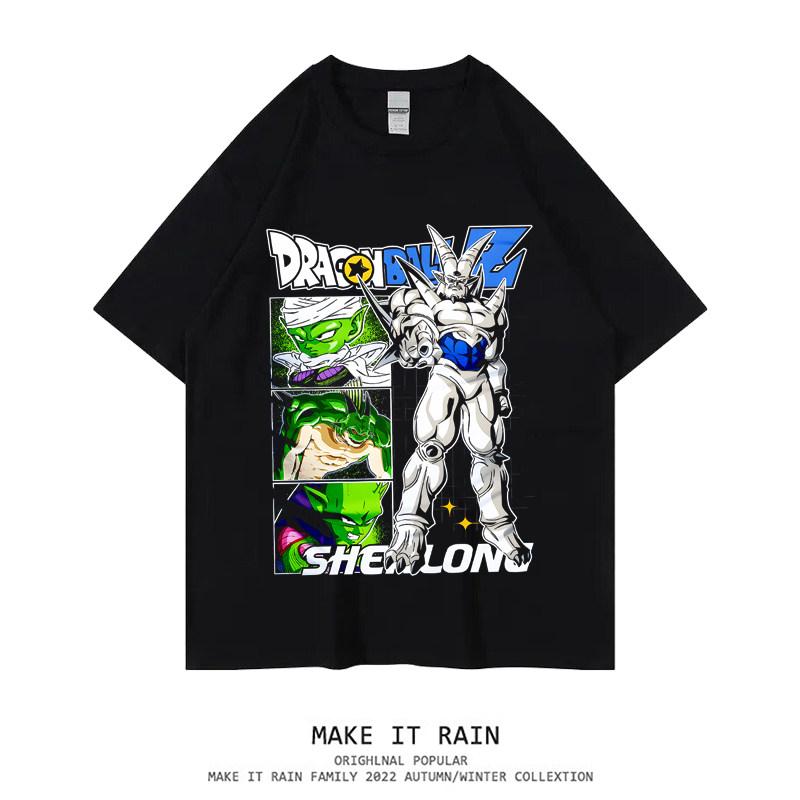 

Japanese Anime Dragon Ball Little Goku Toriyama Akira Commemorative Mens Tshirt Pure Cotton Loose Cartoon Short Sleeved 3XL
