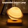 Magnetic Levitating Saturn Lamp Auto Rotation Wooden Base Floating Saturn Light Creative Home Decor Desktop Ornament Gift