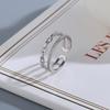 Lindon Copper Alloy Zircon Ring Ladies Jewelry Wedding Promise Party Gift