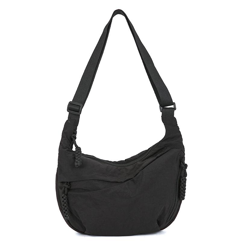 Borsa a Spalla in Tessuto Morbido alla Moda da Donna Tinta Unita Stile Casual da Studente Borse Grandi Borse a Tracolla per Donna Borsa Hobo da Spalla