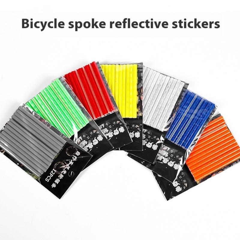 36Pcs Bicycles Spoke Skin Waterproofs Bicycles Wheel Spoke Reflectors Tube Kids Bikes Wheel Decoratives Reflectors