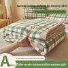 Class A Yarn-Dyed Cotton Summer Quilt Set: Soft, Close-Fitting, Cool Air Conditioning Quilt - Four Pieces