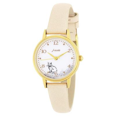 Sun Flame Co., Ltd. J-Axis Animal Cat Watch CF2C0024-BE Women's Beige