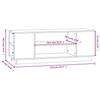 TV Cabinet Honey Brown 110 x 35 x 40.5 cm Solid Pine Wood