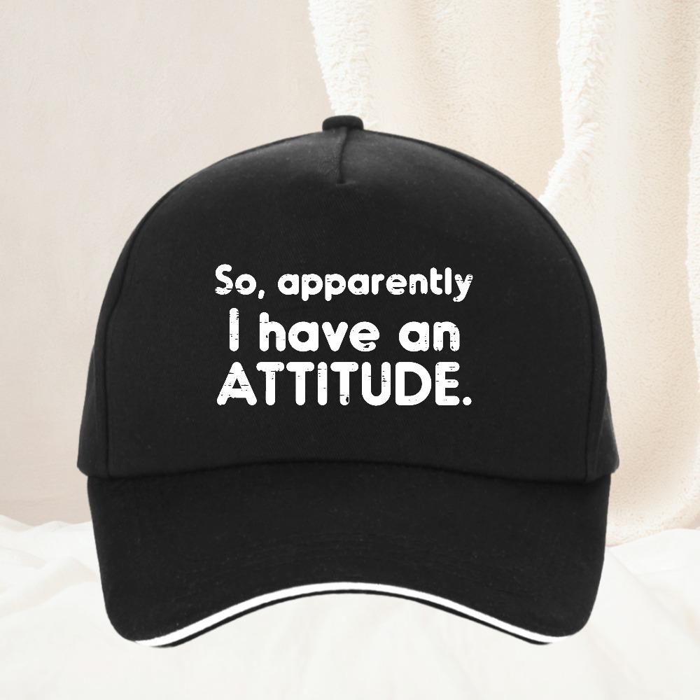 So Apparently I Have an Attitude Baseball Cap Spring Autumn Outdoor Adjustable Casual Baseball Caps Sunscreen Hat