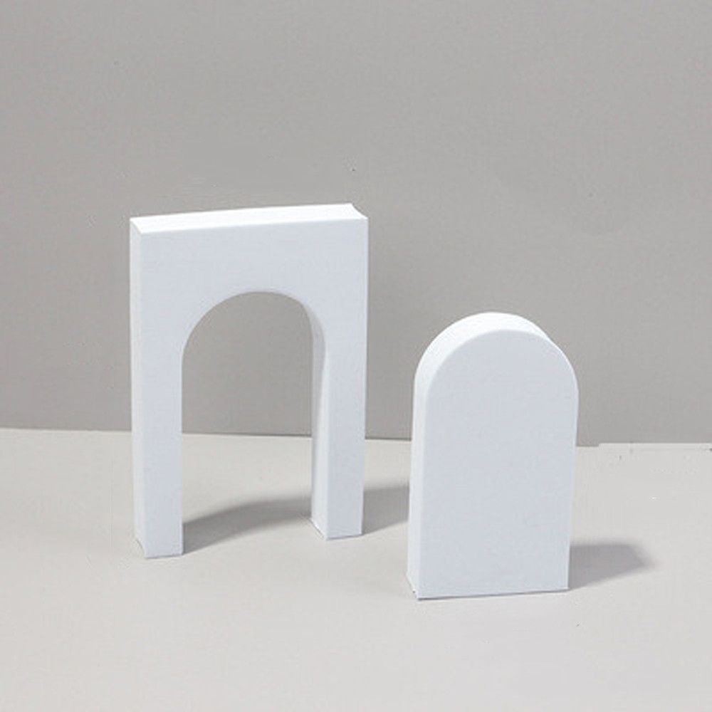 Photography Decoration Shooting Props Geometric Stereo Ins Wind Net Red White Photographic Prop