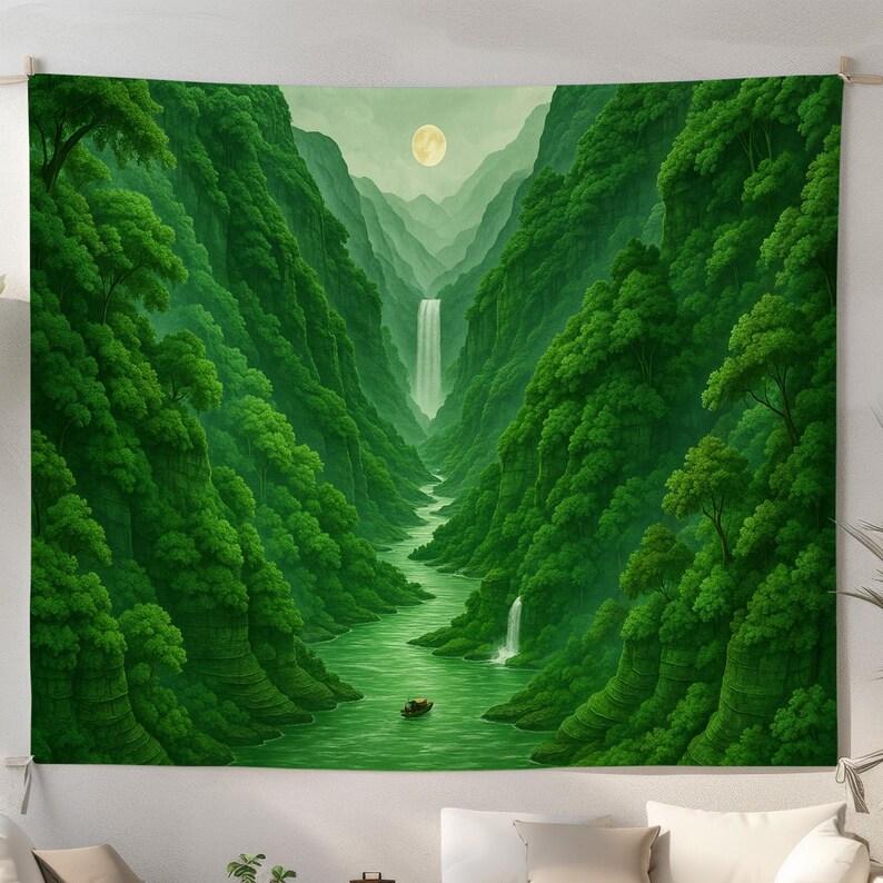 jungle valley tapestry 75x100 чёрный
