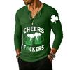 Men's Outdoor Vintage Button Long Sleeve Fashion Sports T-shirt