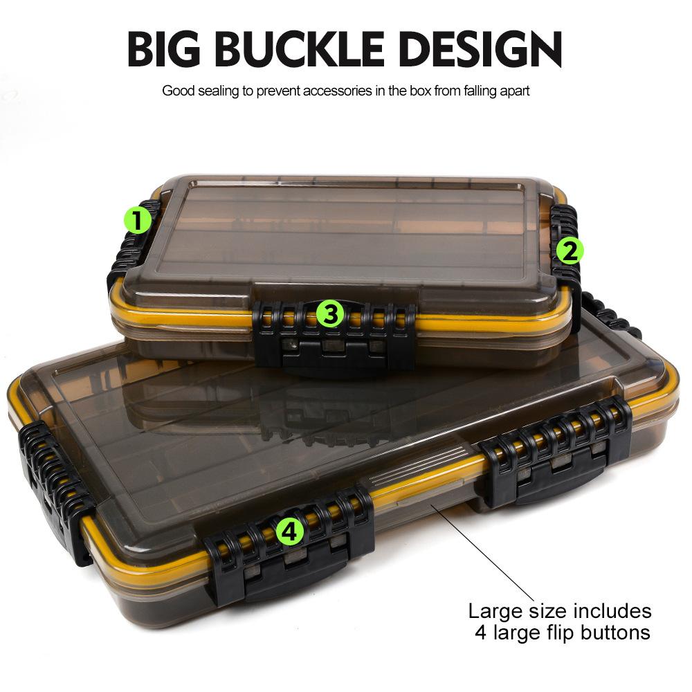 Waterproof Box Storage High Strength Fishing Box Many Compartments Bait Lure Hook Accessories Storage Fishing Tackle Box