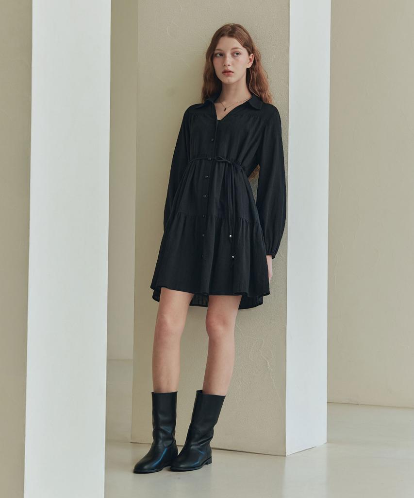 Zero Street [2 Types][4 Colors] Soft Shirt Dress
