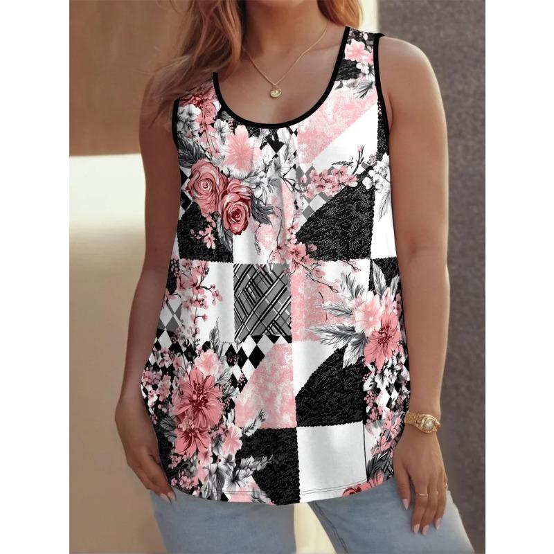 Women's Sleeveless Vest Creative Colorful Pattern Printing Comfortable Soft Fashionable Versatile Summer Oversized Vest
