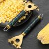 Stainless Steel Corn Stripper Corn Cobs Separator with ABS Handle for Safe and Easy Use Household Corn Peeler