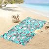 Starfish and Shell Pattern Beach Towel Beach towel quick-drying for travel outdoor sports jogging beach and swimming