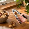 Anti Slip Pecan Cracker Nut Crackers for All Nuts, Heavy Duty Nutcracker Home Restaurant Walnuts, Multi-purpose Seafood Shell Opener Tool with