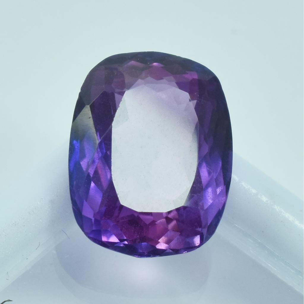 Natural Purple Tanzanite Loose Gemstone 7.40 Ct Cushion Cut for Jewelry Making and Gem Collections