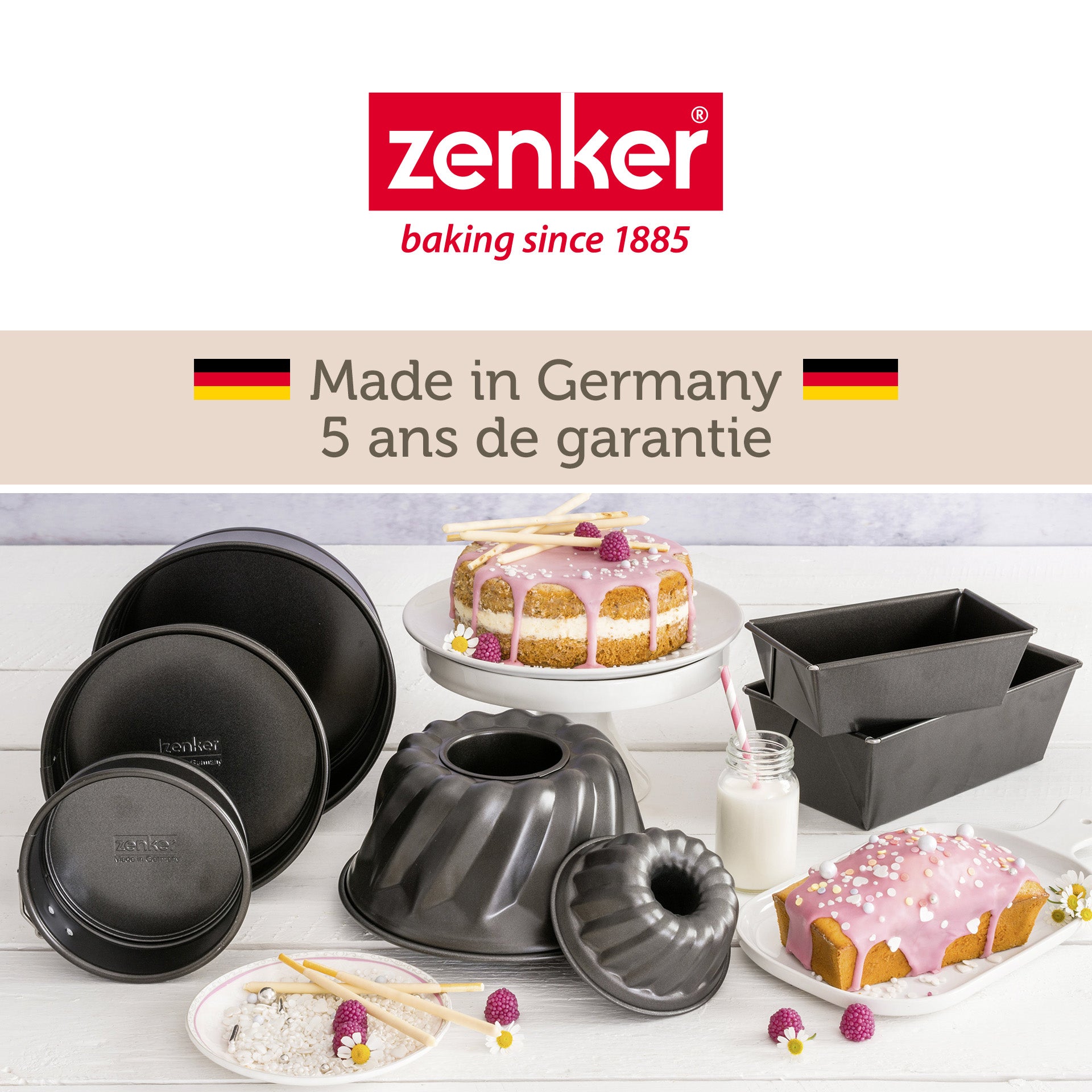 Moule Flan Patissier Zenker 9916050 Lot De 2 Mini Moules À Manqué, Mini Moules A Manque Mini Moules Ronds Moule A Manque A Charniere Moule A Gateau Acier Noir 16 X 16