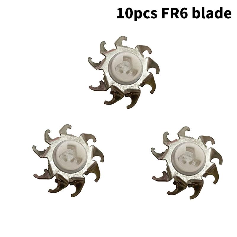 10PC/1PC Universal Silver FR6 FR8 Model Shaving Head Cutter Shaver Heads Shaving Razor Replacement Blade Dry Wet Shaving Machine