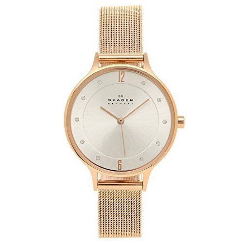 

Skagen KLASSIK SKW2151 Rose Gold with Silver Dial, Stainless Steel Analog Watch for Women, Simple Design [Parallel Import]