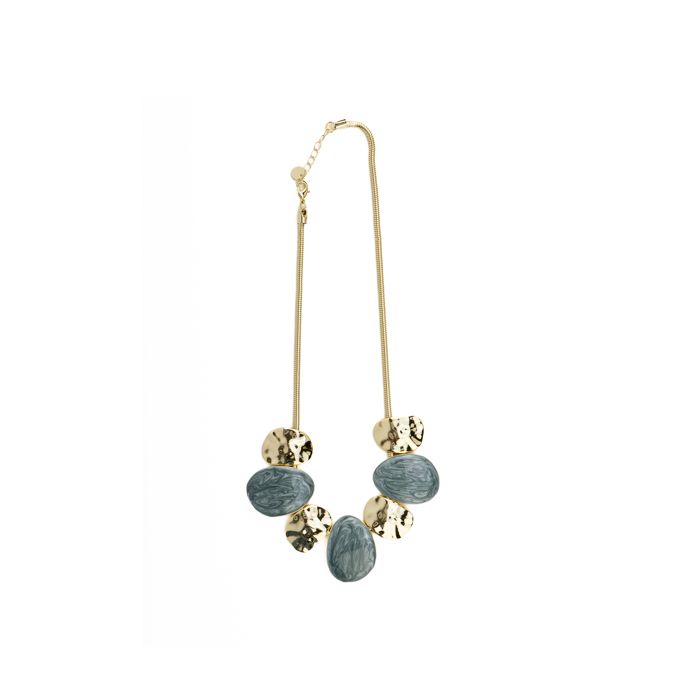 Blue Lacquered 18-carat Gold Necklace - Gori