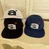 Spring and Summer Quick-drying Polka Dot Love Embroidery a Letter Baseball Hat Men and Women Breathable Flat Brim Soft Top Cap