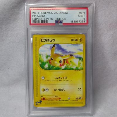PSA9 Pokemon Card E eCard Pikachu Retro Authenticated Pokemon Card