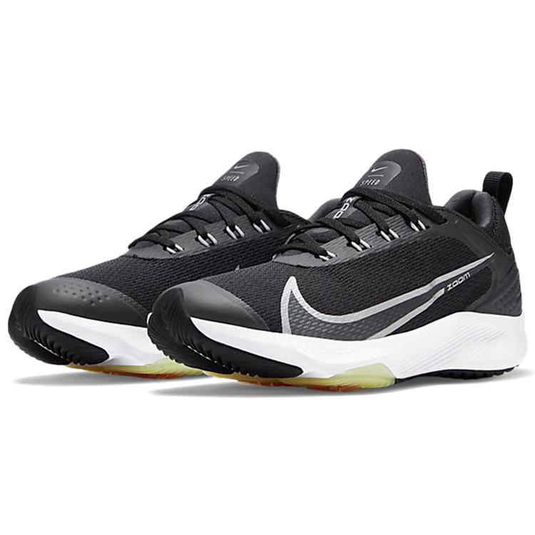 Nike Zoom Speed Slip Resistant Cushioning Low top Kids' Running Shoes Black Gray Kids' CJ2088-001