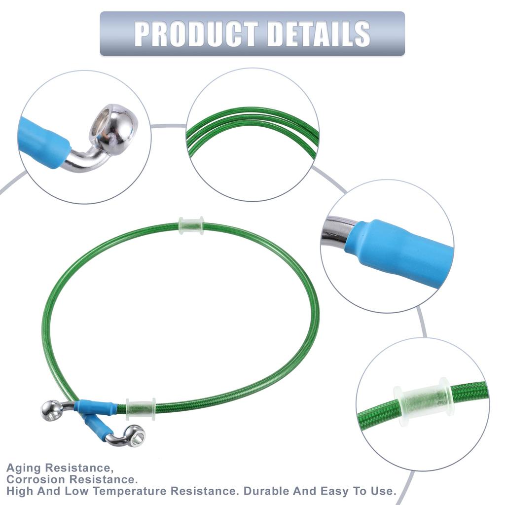 uxcell AN3 M10 Car Hydraulic Brake Line Hose Fitting 28° 90° Stainless Steel