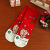Cartoon Coral Fleece Socks Santa Claus Bed Socks New Sleep Stockings  Autumn and Winter