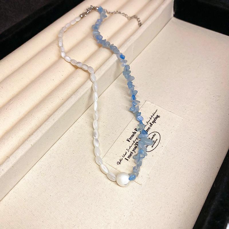 Sweet Dopamine Baroque Pearl Clavicle Necklace - French Fashion Temperament Jewelry for Women