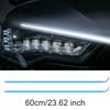 Car Headlight Surface Strips Sequential Led Strip Lights DRL LED Strip 60CM / 23.6inch SUV Truck Flow Type Turn Signal Pack of 2