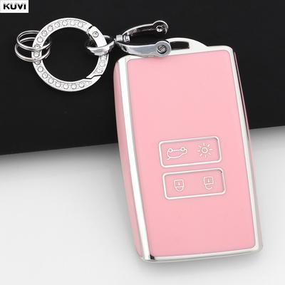 Soft TPU Shell Fob Holder Car Key Case Cover For Renault Espace 5 Kadjar Koleos Captur Megane 4 Talisman Arkana Dacia Sandero