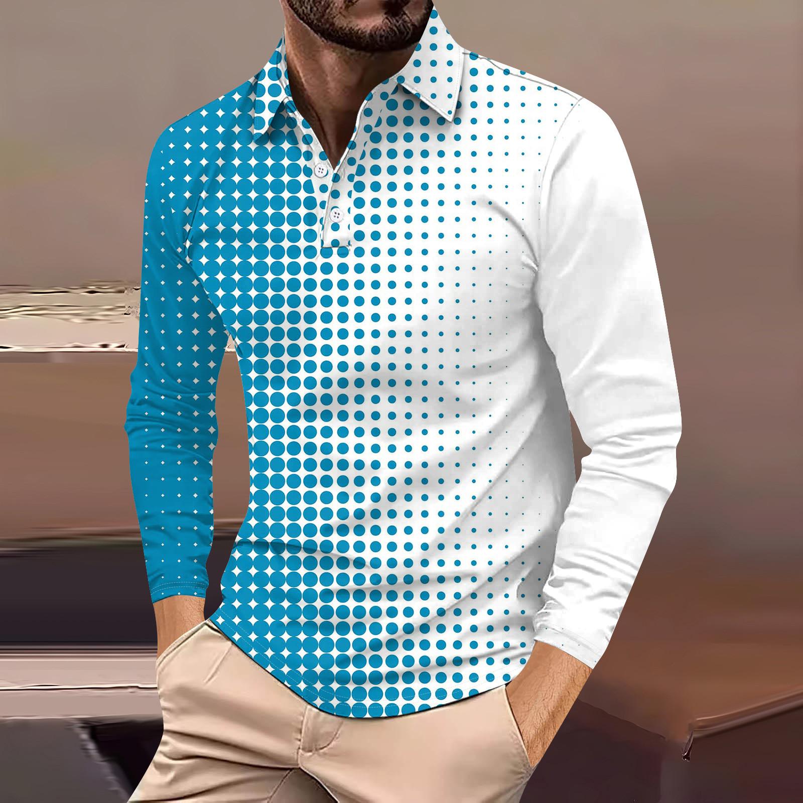 

Мужская рубашка с длинными рукавами и воротником на пуговицах, модный повседневный топ XXXL циан