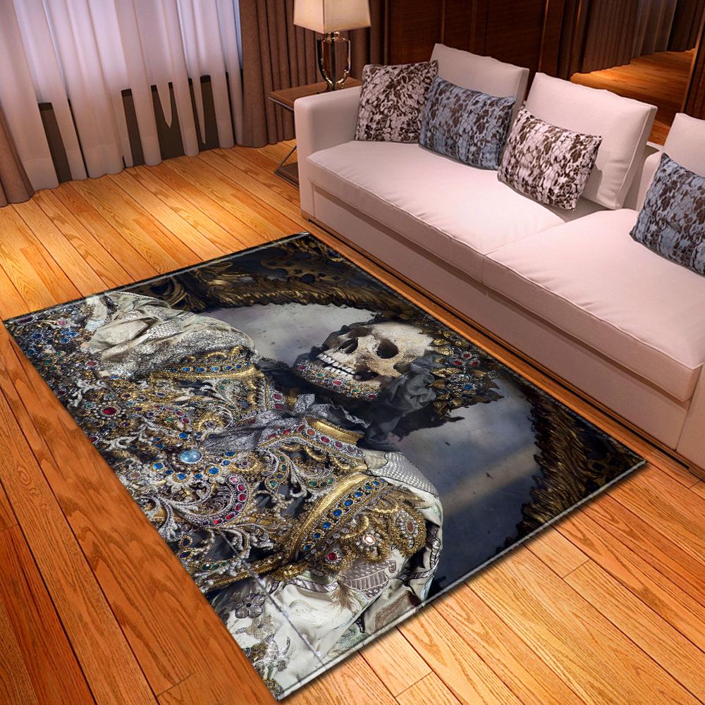 Skull Living Room Floor Mat Bedroom Dining Room Carpet Carpet Doormat
