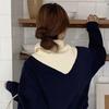 Soft Knitted Triangle Neck Scarf Warm Breathable Fabric For Fall Winter Daily Wear Commute Casual Outings